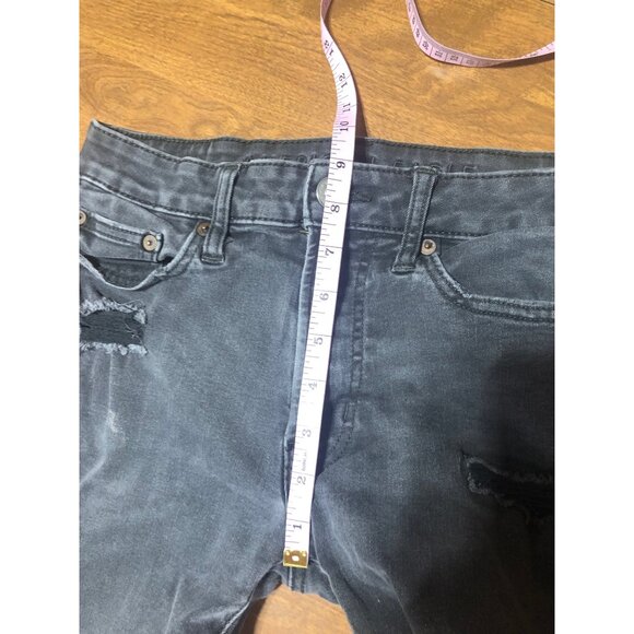 American Eagle Outfitters Black Slim Distressed Men's Jeans 29 X 30 - Picture 9 of 10